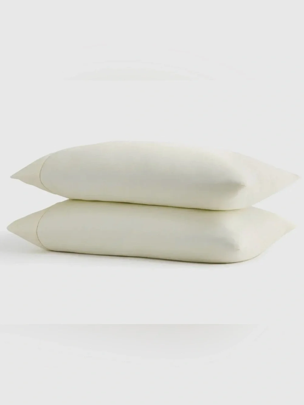 NWOT Quince Signature Giza 100% Cotton Sateen Pillowcase Set, Standard (Ivory)